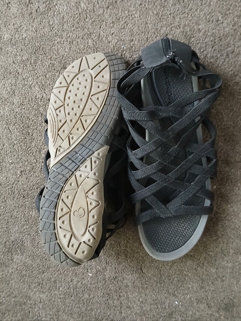 Baretraps Women's Black Strappy Comfort Sandals Size 9M⁶ - Picture 5 of 7